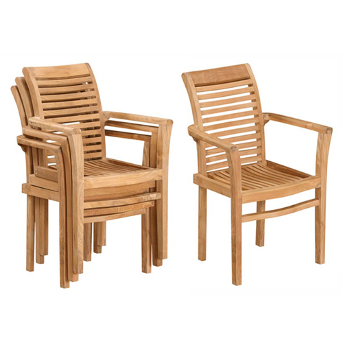 Classic Teak Stacking Chairs